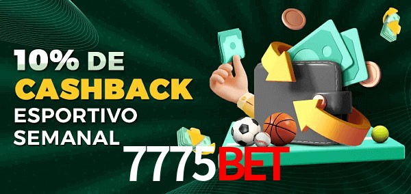 10% de bônus de cashback na 7775bet